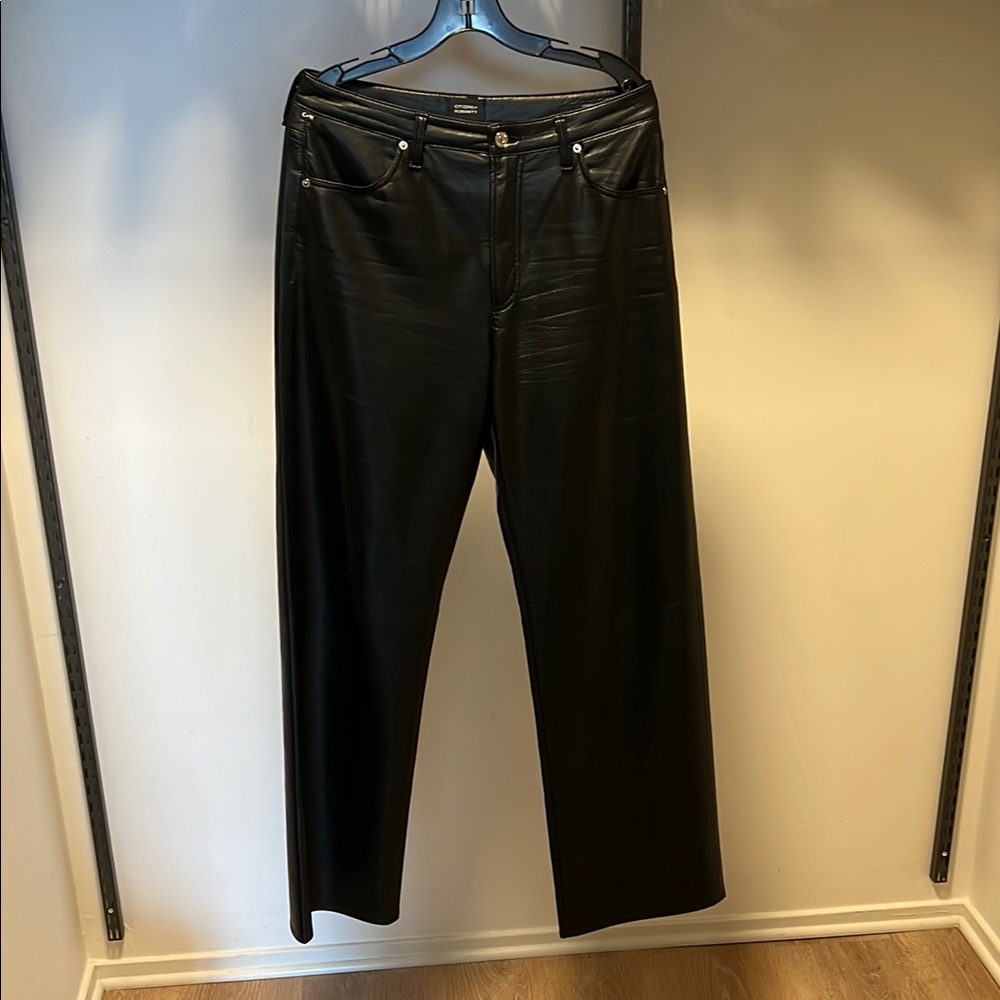 Citizens of Humanity Black Leather Pants